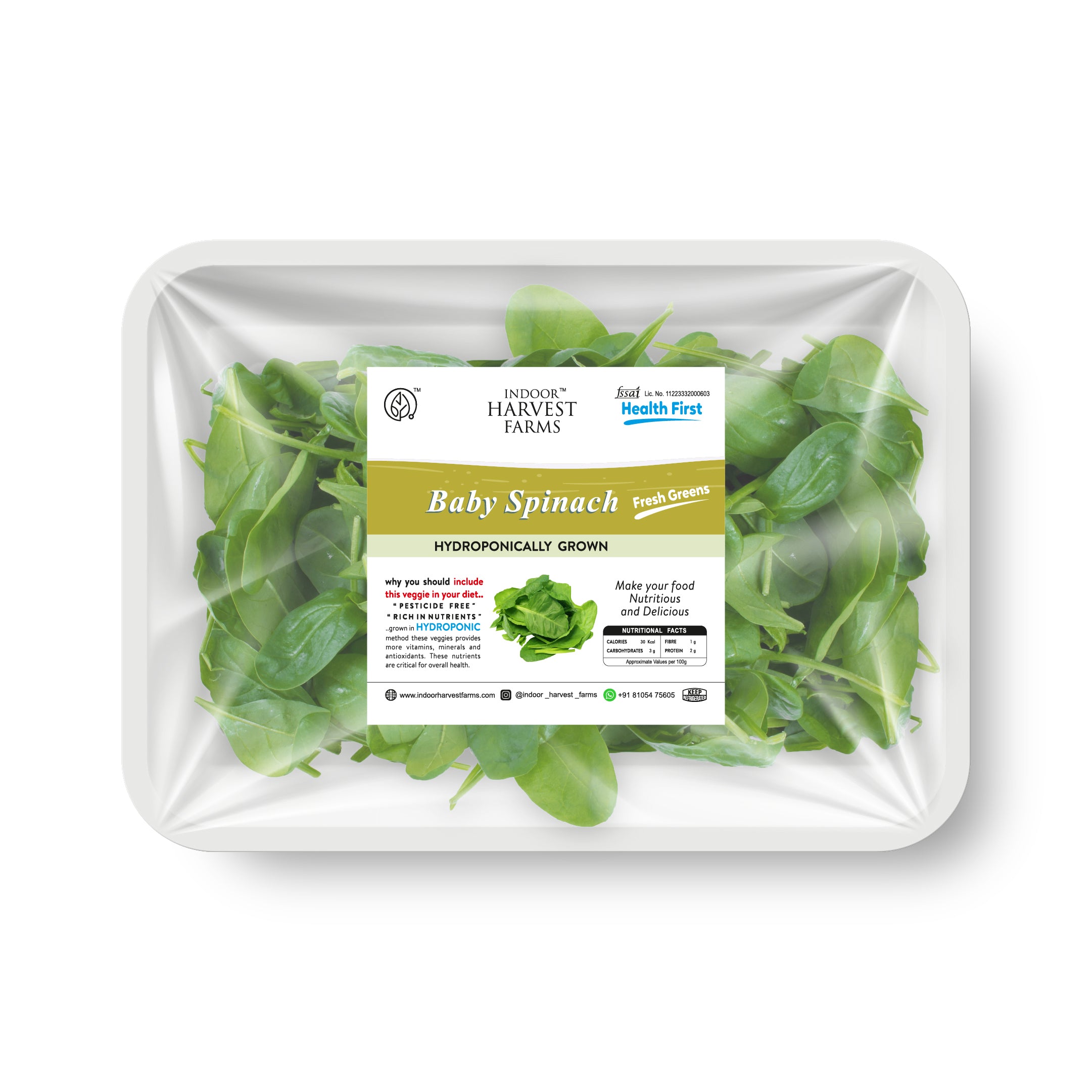 Hydroponic Baby Spinach