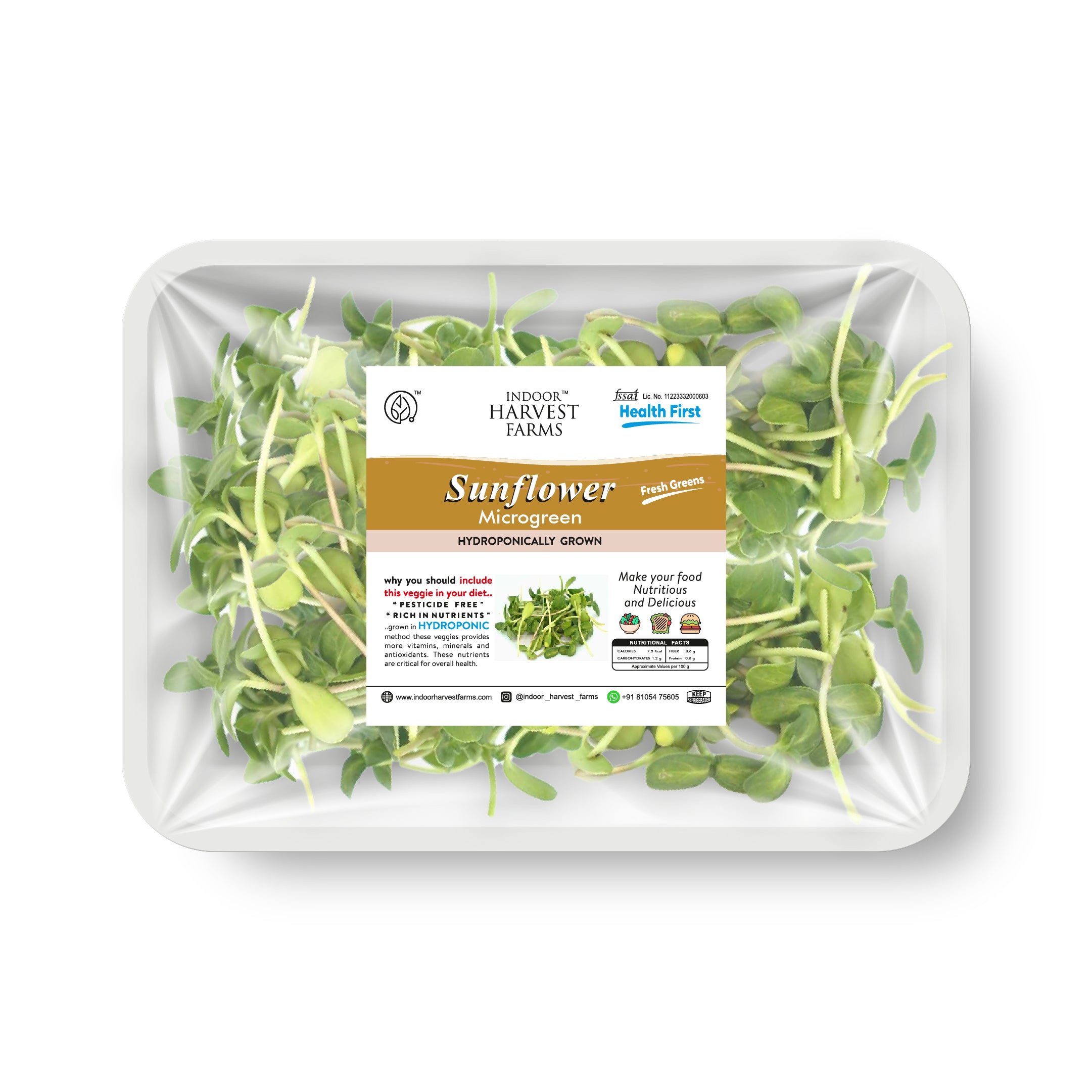 Hydroponic Sunflower (Microgreens)